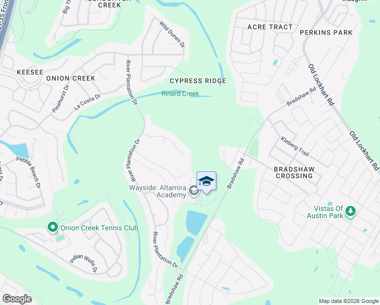 map of restaurants, bars, coffee shops, grocery stores, and more near 5012 Interlachen Lane in Austin