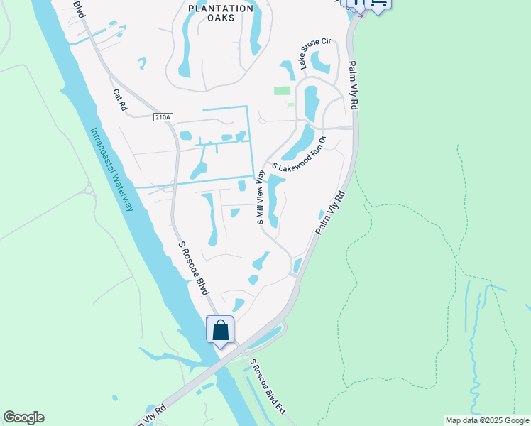 map of restaurants, bars, coffee shops, grocery stores, and more near 388 South Mill View Way in Ponte Vedra Beach