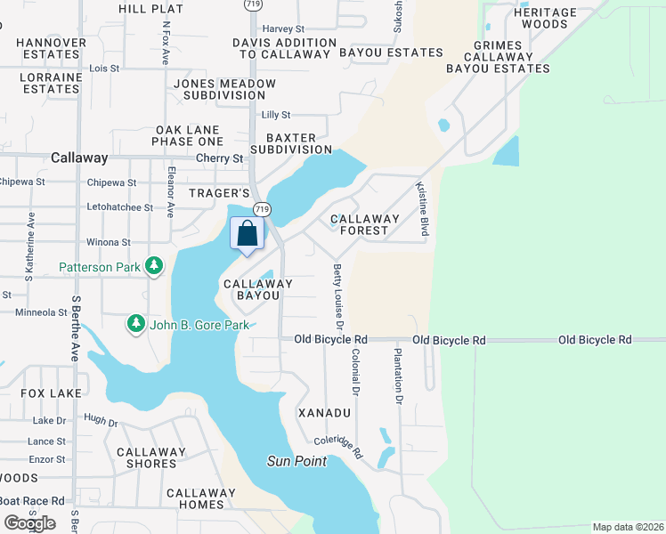 map of restaurants, bars, coffee shops, grocery stores, and more near 7728 Betty Louise Drive in Panama City