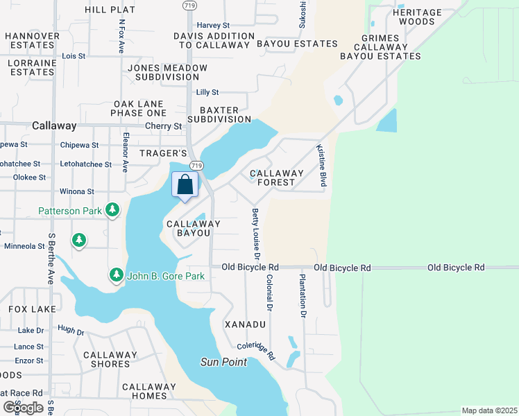 map of restaurants, bars, coffee shops, grocery stores, and more near 7728 Betty Louise Drive in Panama City