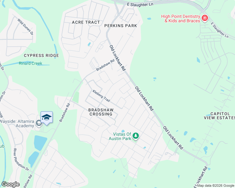 map of restaurants, bars, coffee shops, grocery stores, and more near 10101 Copper Ridge Cove in Austin
