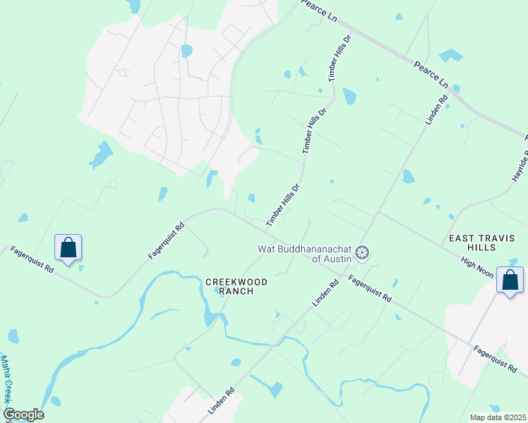 map of restaurants, bars, coffee shops, grocery stores, and more near 15900 Fagerquist Road in Del Valle