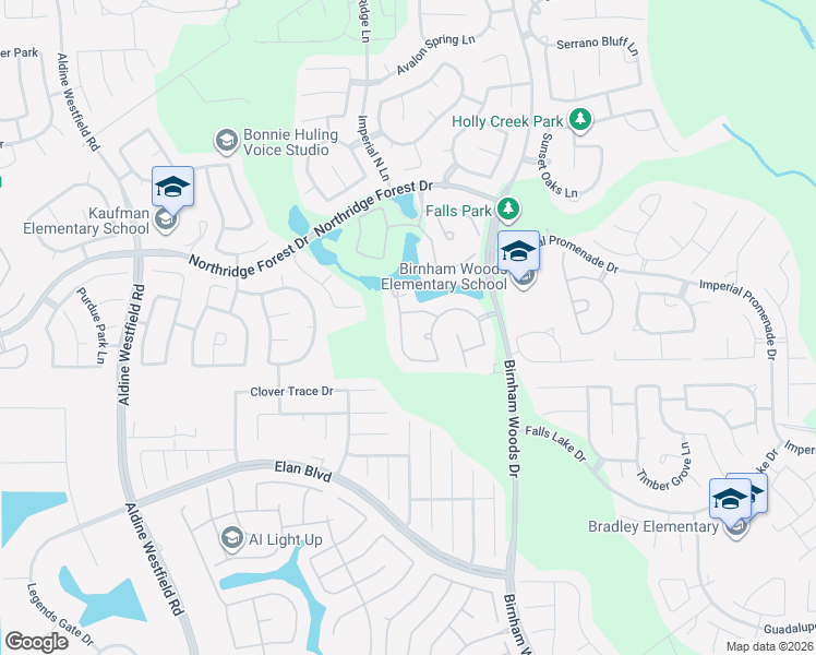 map of restaurants, bars, coffee shops, grocery stores, and more near 31821 Windwood Park Lane in Spring