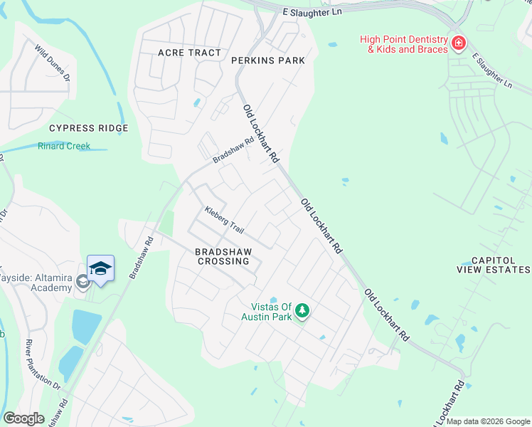 map of restaurants, bars, coffee shops, grocery stores, and more near 10101 Copper Ridge Cove in Austin