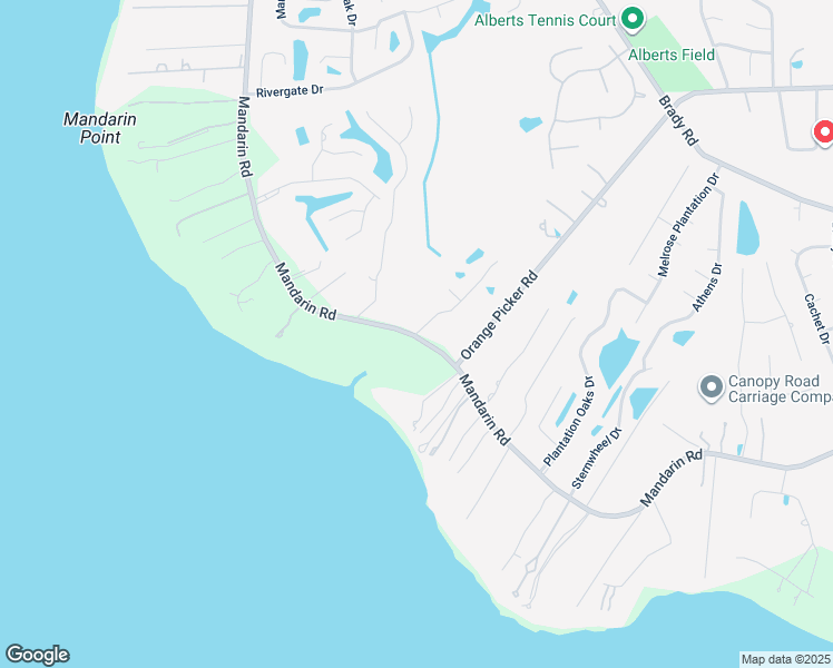 map of restaurants, bars, coffee shops, grocery stores, and more near 1020 Saint Lawrence Way in Jacksonville