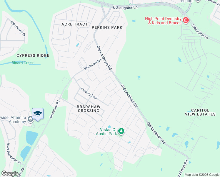 map of restaurants, bars, coffee shops, grocery stores, and more near 10101 Copper Ridge Cove in Austin
