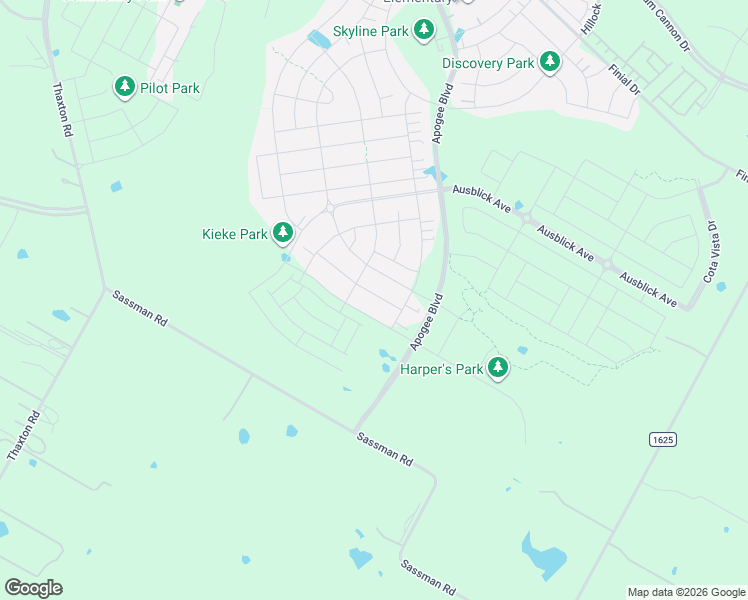 map of restaurants, bars, coffee shops, grocery stores, and more near 8317 Hubble Walk in Austin