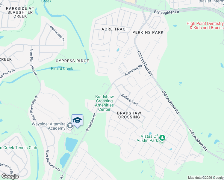 map of restaurants, bars, coffee shops, grocery stores, and more near 10216 Lone Pine Lane in Austin