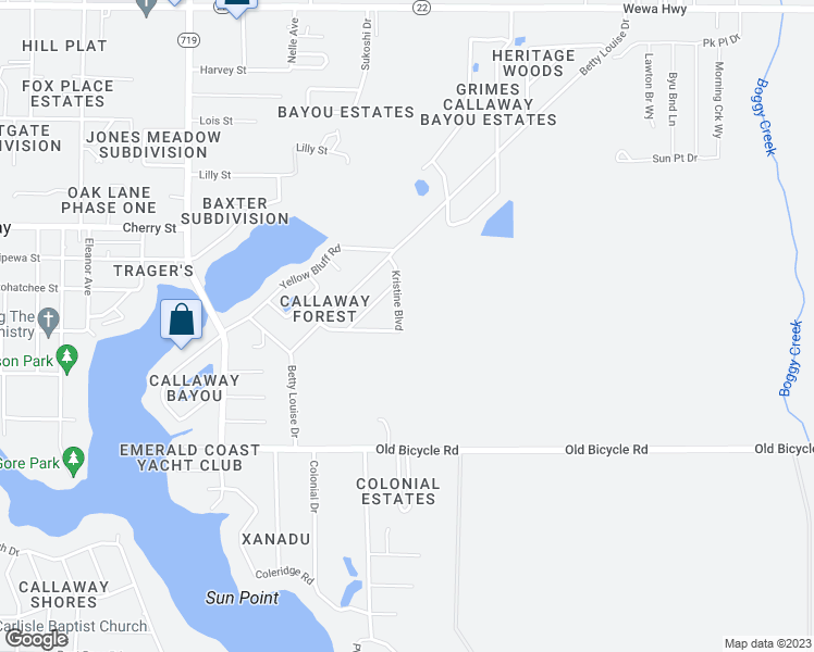 map of restaurants, bars, coffee shops, grocery stores, and more near 148 Kristine Boulevard in Panama City