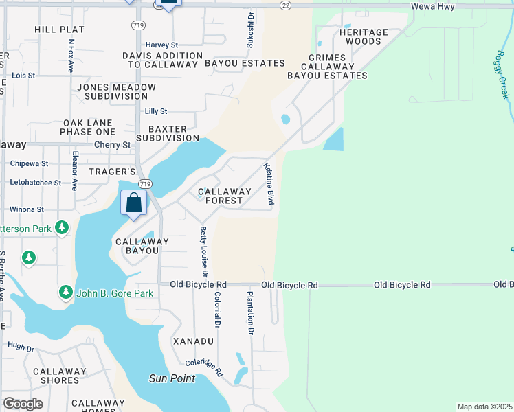 map of restaurants, bars, coffee shops, grocery stores, and more near 418 Tanya Pass in Panama City