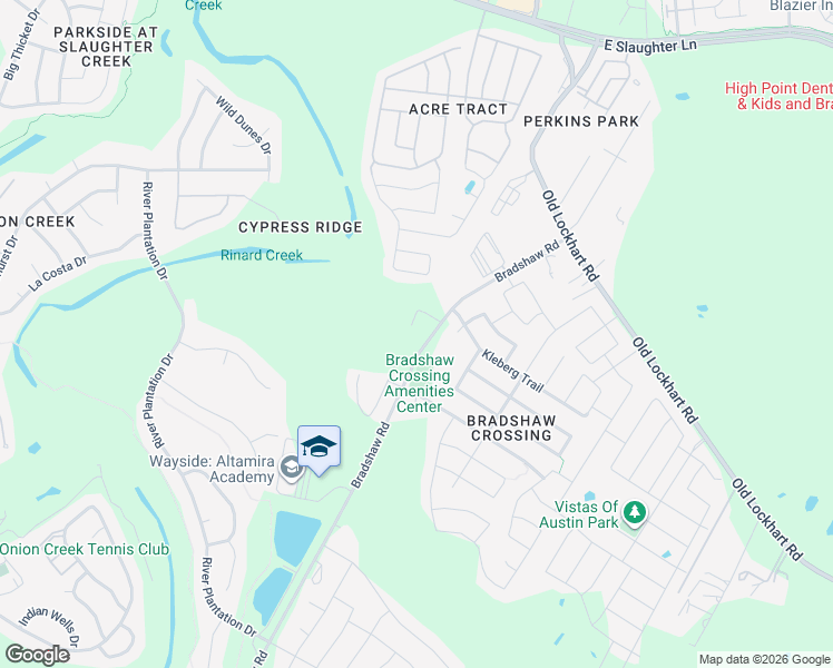 map of restaurants, bars, coffee shops, grocery stores, and more near 10308 Lone Pine Lane in Austin