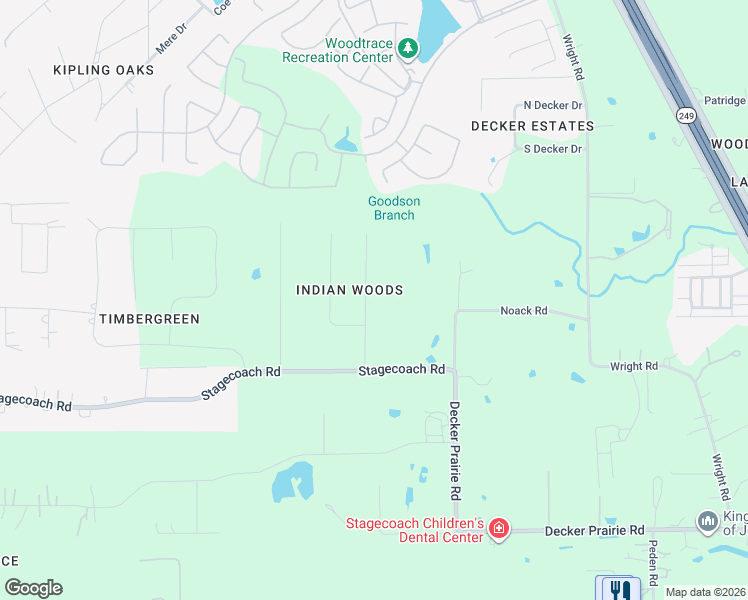 map of restaurants, bars, coffee shops, grocery stores, and more near 33514 Geronimo Street in Magnolia