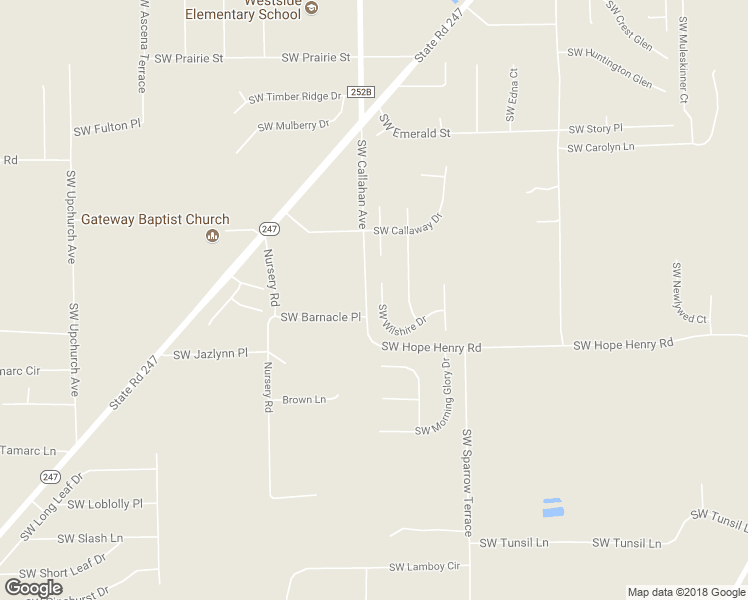 map of restaurants, bars, coffee shops, grocery stores, and more near 340 Southwest wilshire Drive in Lake City