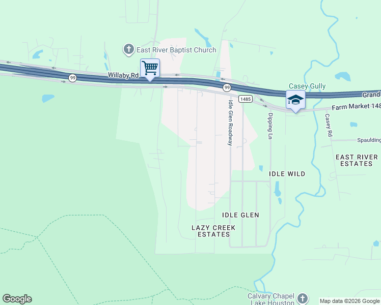 map of restaurants, bars, coffee shops, grocery stores, and more near 20640 Pin Oak Road in New Caney