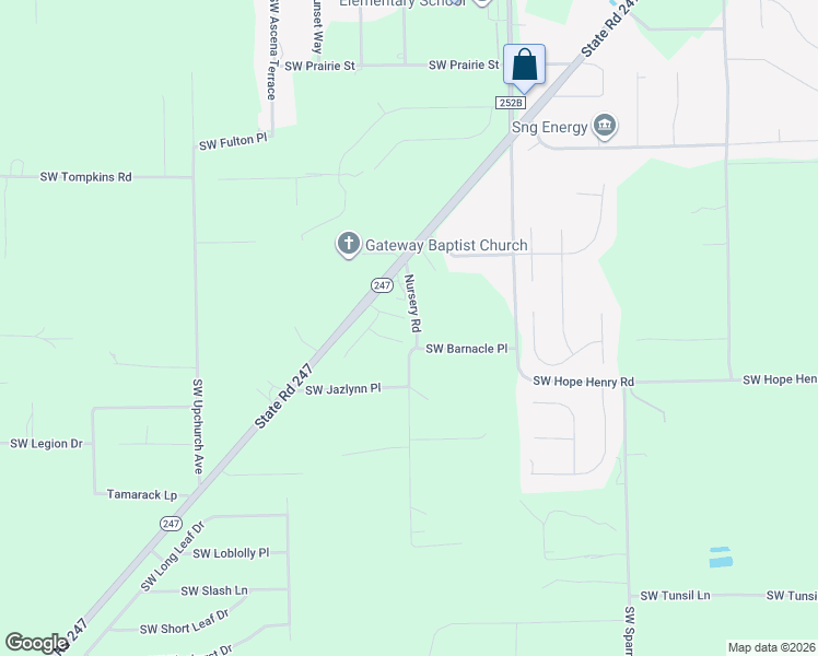 map of restaurants, bars, coffee shops, grocery stores, and more near 352 Nursery Road in Lake City