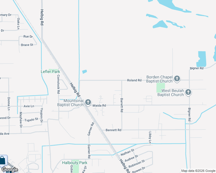 map of restaurants, bars, coffee shops, grocery stores, and more near 4095 Roland Road in Beaumont
