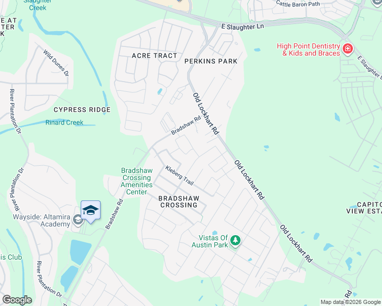 map of restaurants, bars, coffee shops, grocery stores, and more near 5717 Little Theater Bend in Austin