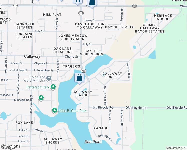 map of restaurants, bars, coffee shops, grocery stores, and more near 223 South Star Avenue in Panama City