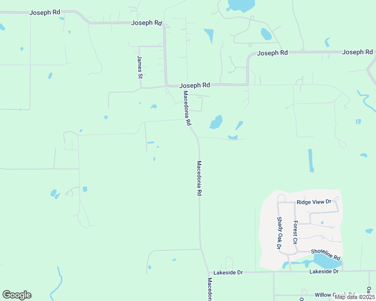 map of restaurants, bars, coffee shops, grocery stores, and more near 25425 Macedonia Road in Hockley