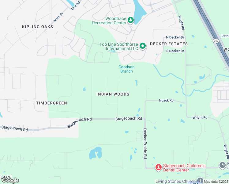 map of restaurants, bars, coffee shops, grocery stores, and more near 33527 Geronimo Street in Magnolia