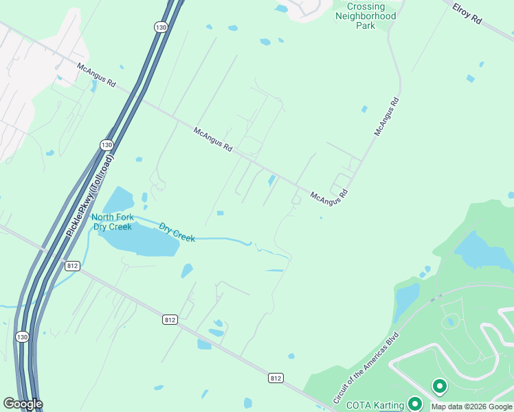 map of restaurants, bars, coffee shops, grocery stores, and more near 12003 McAngus Road in Travis County