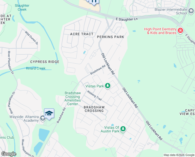 map of restaurants, bars, coffee shops, grocery stores, and more near 5717 Little Theater Bend in Austin