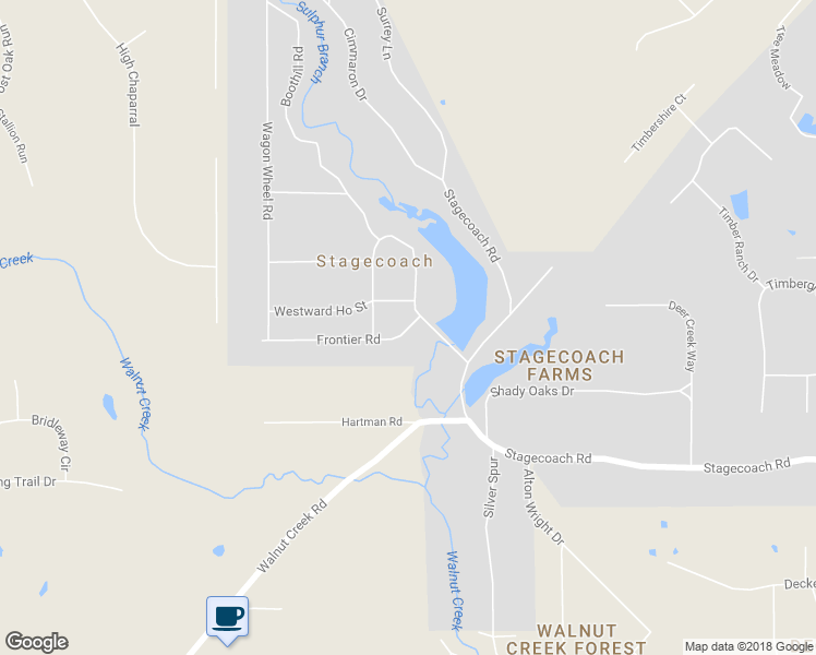 map of restaurants, bars, coffee shops, grocery stores, and more near 12902 Frontier Road in Stagecoach