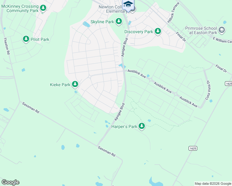 map of restaurants, bars, coffee shops, grocery stores, and more near 9104 Looksee Lane in Austin