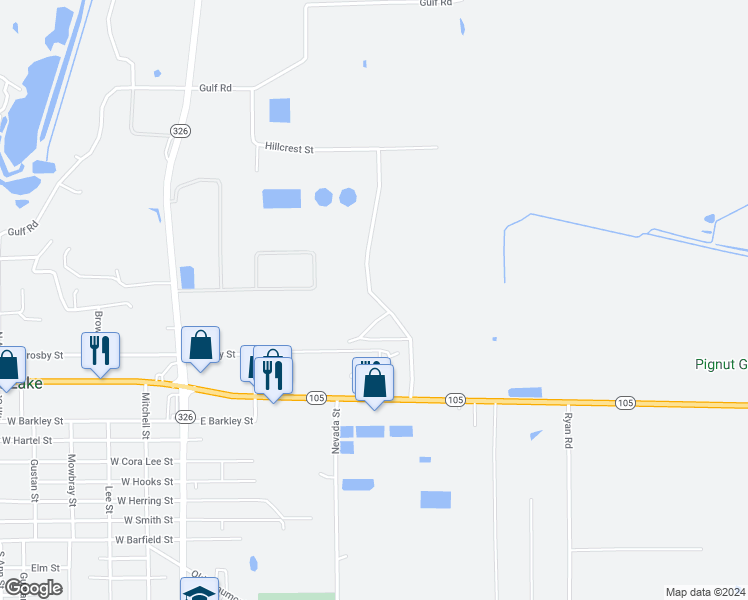 map of restaurants, bars, coffee shops, grocery stores, and more near in Sour Lake