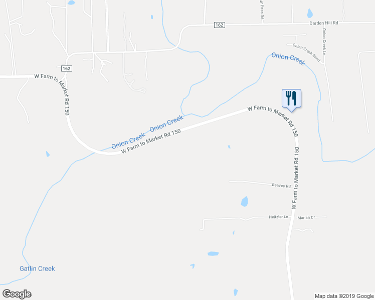 map of restaurants, bars, coffee shops, grocery stores, and more near 19507 Fm 150 W in Driftwood