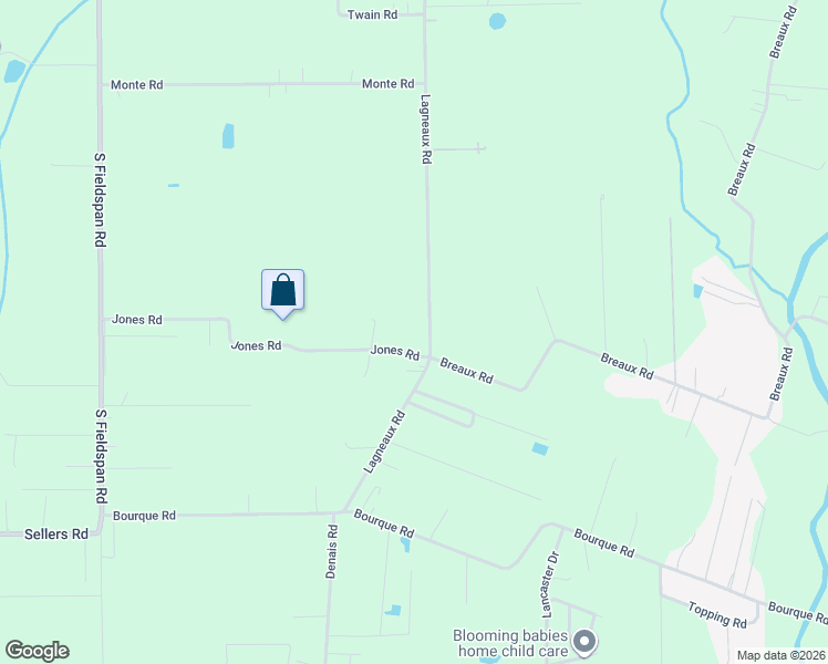 map of restaurants, bars, coffee shops, grocery stores, and more near 1608 Lagneaux Road in Duson