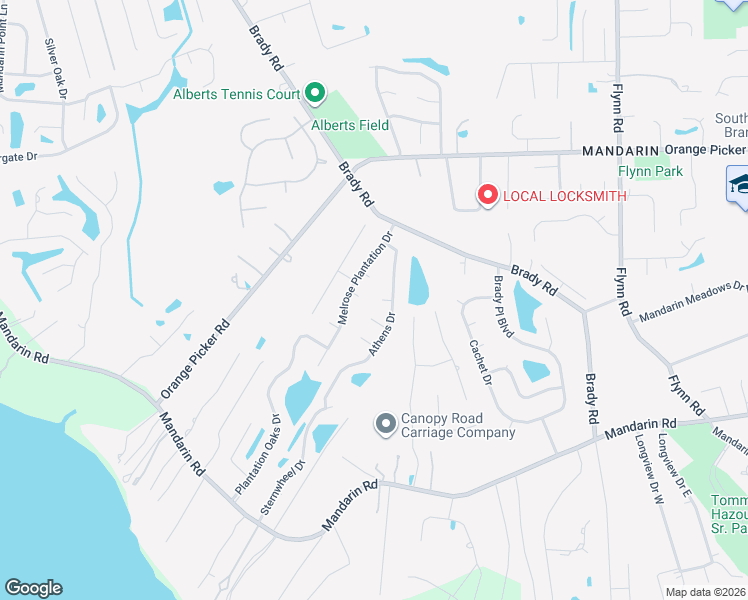 map of restaurants, bars, coffee shops, grocery stores, and more near 1913 Saint Marys Court in Jacksonville