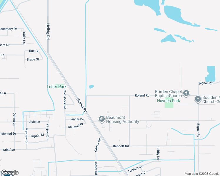 map of restaurants, bars, coffee shops, grocery stores, and more near 4202 Roland Road in Beaumont