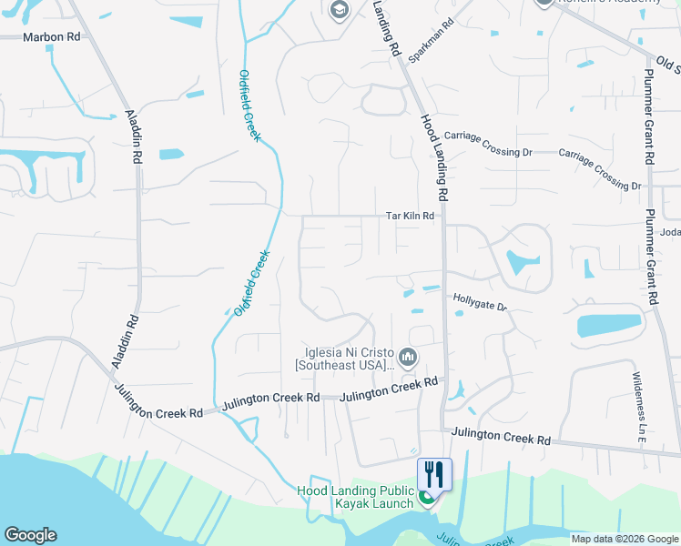 map of restaurants, bars, coffee shops, grocery stores, and more near 12463 Flemington Road in Jacksonville