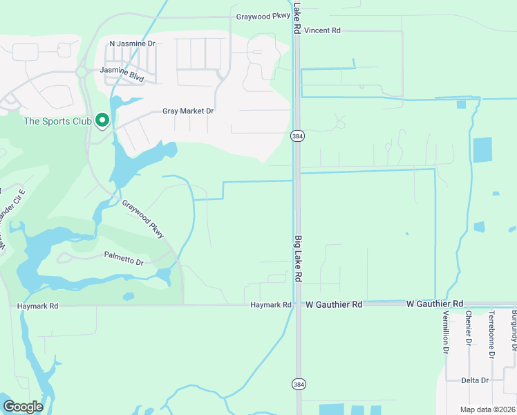 map of restaurants, bars, coffee shops, grocery stores, and more near 6478 Big Lake Rd in Lake Charles