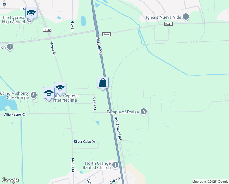map of restaurants, bars, coffee shops, grocery stores, and more near 5711 Mickler Drive in Orange