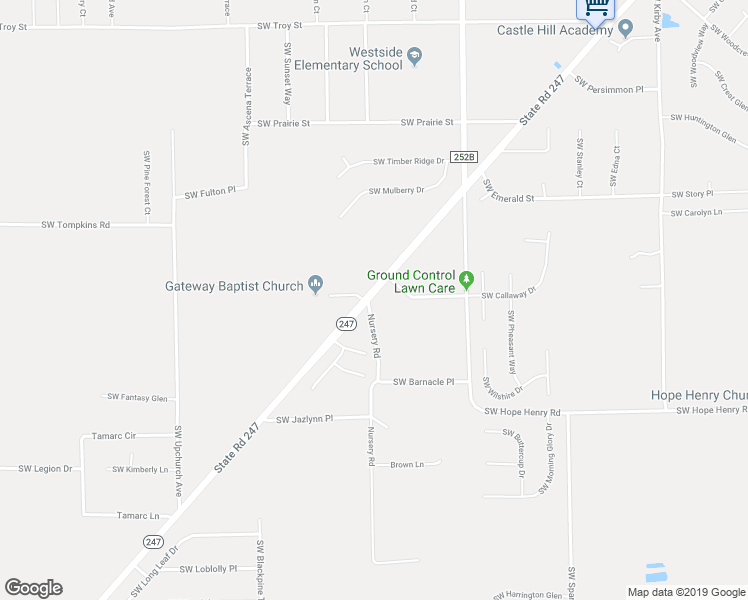 map of restaurants, bars, coffee shops, grocery stores, and more near 123 Nursery Road in Lake City