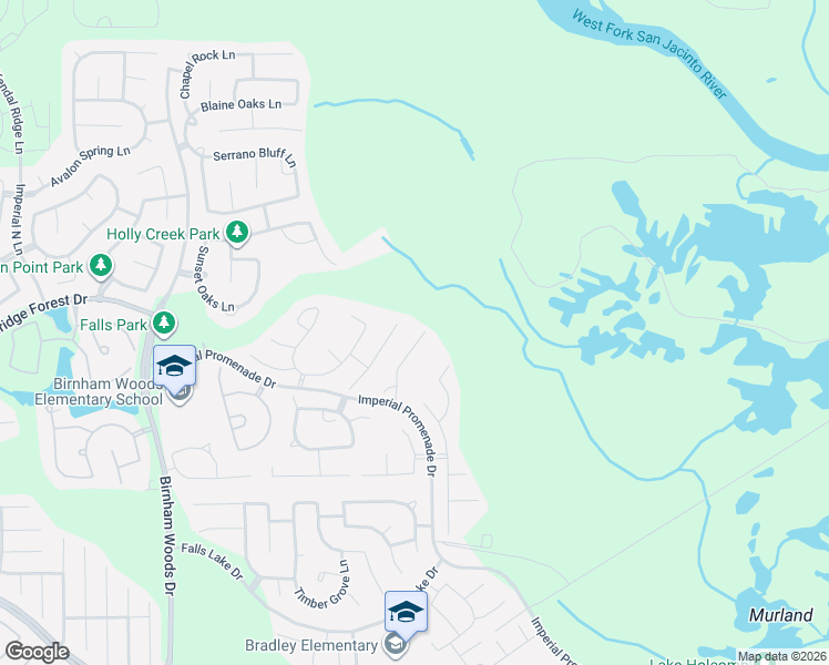 map of restaurants, bars, coffee shops, grocery stores, and more near 31250 Arbor Forest Lane in Spring
