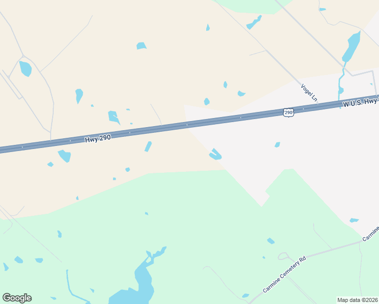 map of restaurants, bars, coffee shops, grocery stores, and more near 1629 U.S. 290 in Carmine