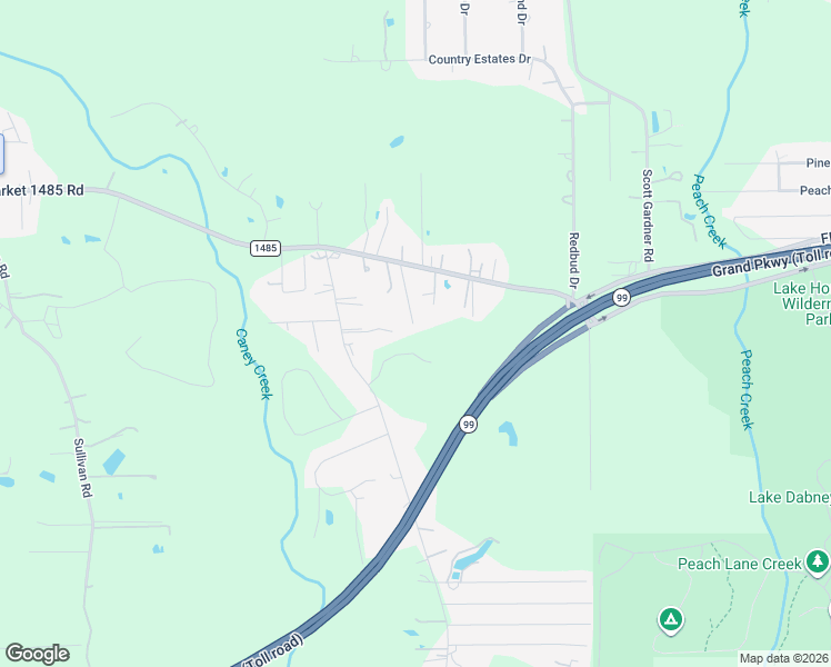 map of restaurants, bars, coffee shops, grocery stores, and more near 20576 Kings Road in New Caney