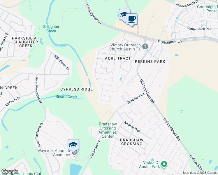 map of restaurants, bars, coffee shops, grocery stores, and more near Newport Ridge in Austin