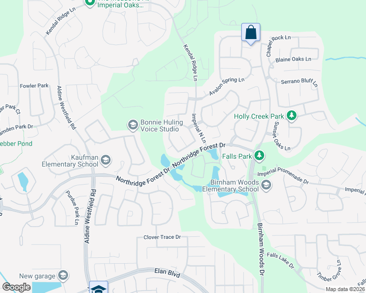 map of restaurants, bars, coffee shops, grocery stores, and more near 31615 Ember Trail Lane in Spring