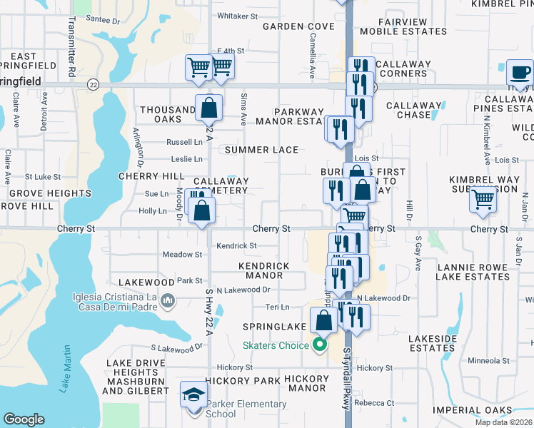 map of restaurants, bars, coffee shops, grocery stores, and more near 126 Keystone Plaza in Panama City