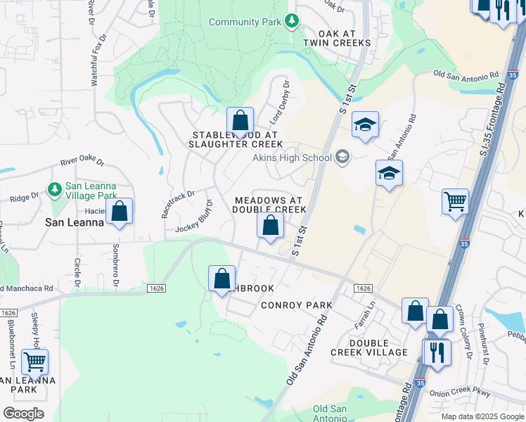 map of restaurants, bars, coffee shops, grocery stores, and more near in Austin