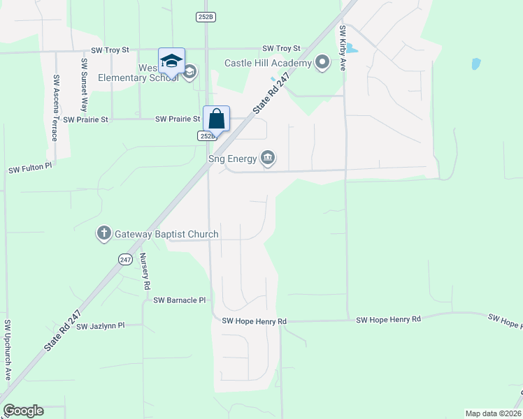 map of restaurants, bars, coffee shops, grocery stores, and more near 416 Southwest Callaway Drive in Lake City