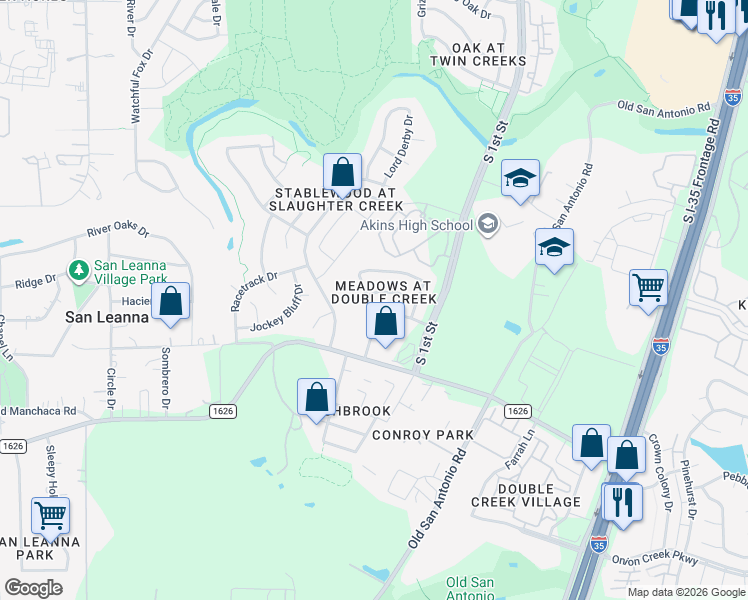 map of restaurants, bars, coffee shops, grocery stores, and more near in Austin