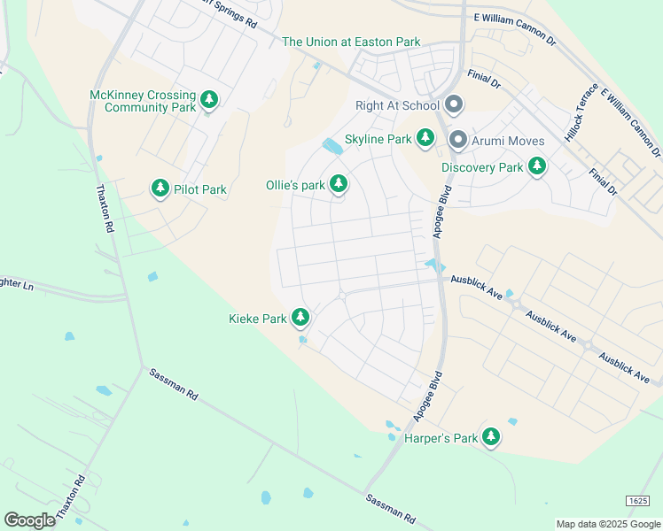 map of restaurants, bars, coffee shops, grocery stores, and more near 8600 Chrysler Bend in Austin