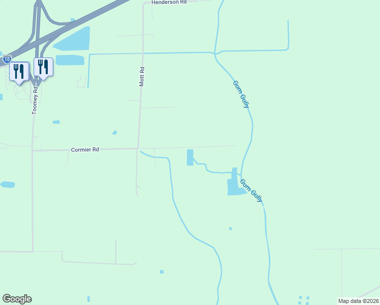 map of restaurants, bars, coffee shops, grocery stores, and more near 5500-5698 Cormier Road in Vinton