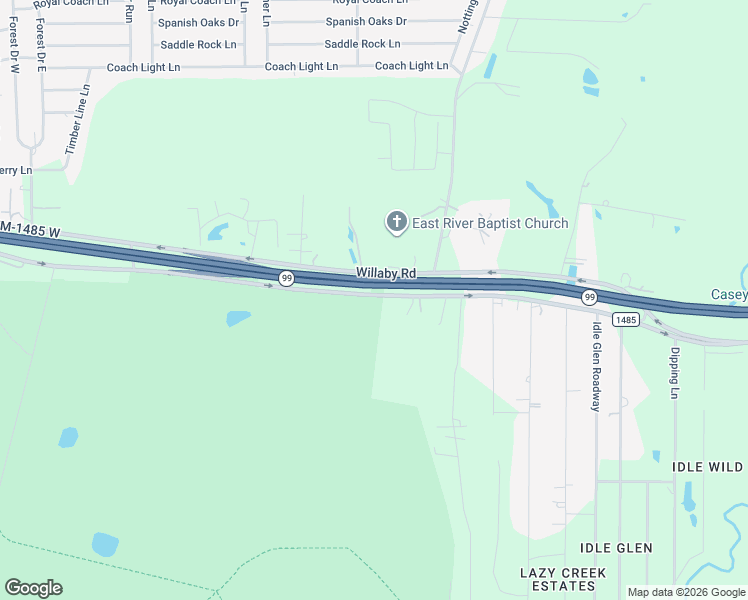 map of restaurants, bars, coffee shops, grocery stores, and more near 2749 Farm to Market 1485 in New Caney