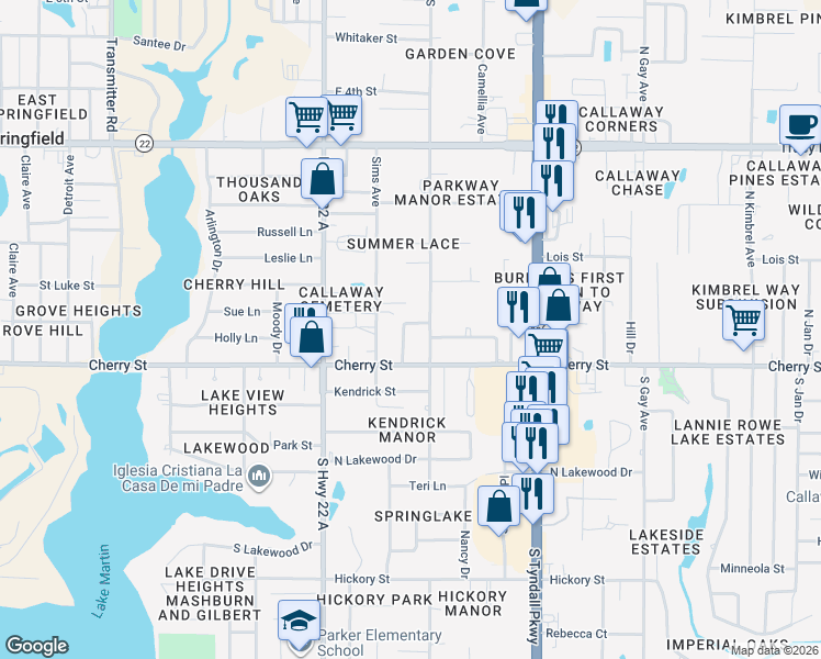 map of restaurants, bars, coffee shops, grocery stores, and more near 126 Keystone Plaza in Panama City